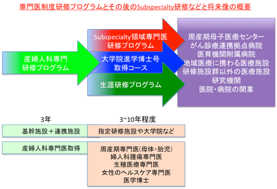 専門医取得後のプログラムの具体例 説明画像