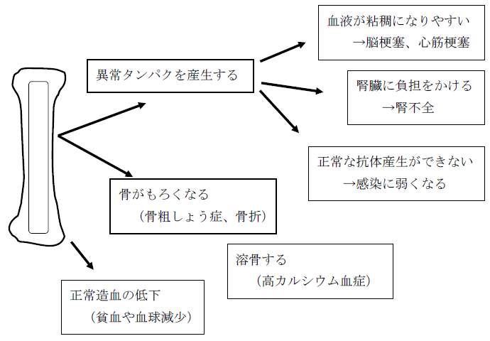 多発性骨髄腫の病状説明画像