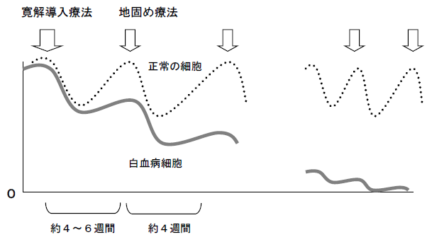 化学療法の曲線グラフ