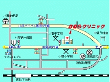 かむらクリニックへの経路