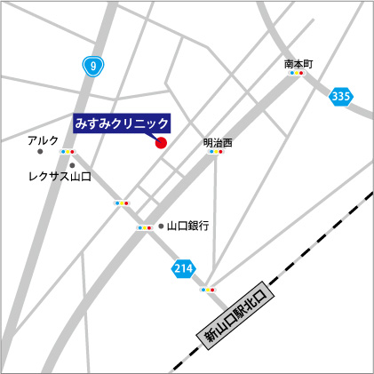 みすみクリニックへの経路